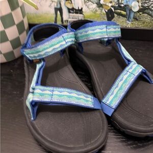 Teva Womens Hurricane XLT2 Sandal Shoe 6 Blue Lago Strappy Outdoor Hiking Trail